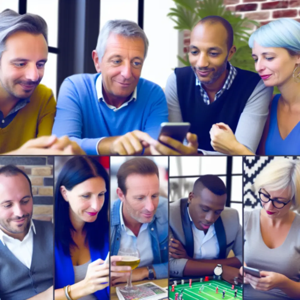 Utilisateurs français consultant des avis de paris sportifs sur mobile